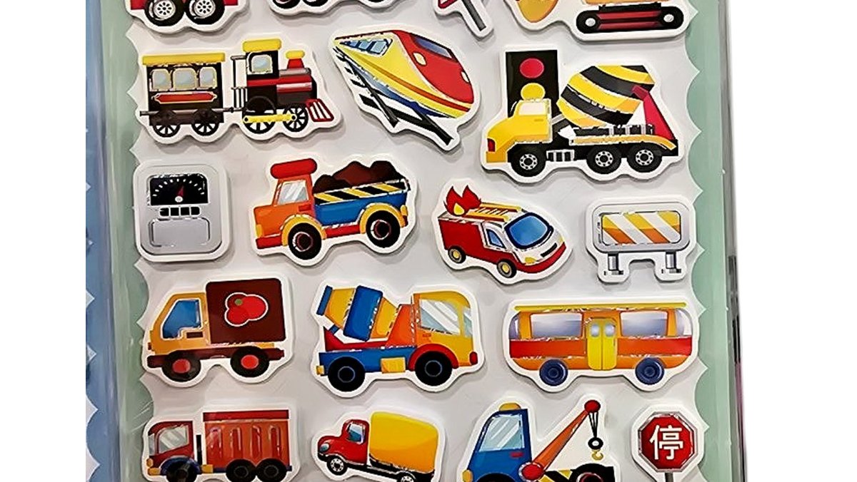Firetruck stickers 3d
