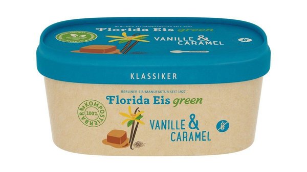 ❄️ Florida Eis Green Vanille & Caramel, 150 ml