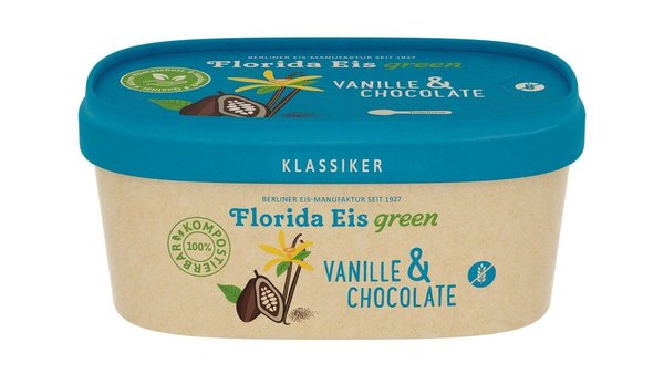 ❄️ Florida Eis Green Vanille & Chocolate, 150 ml