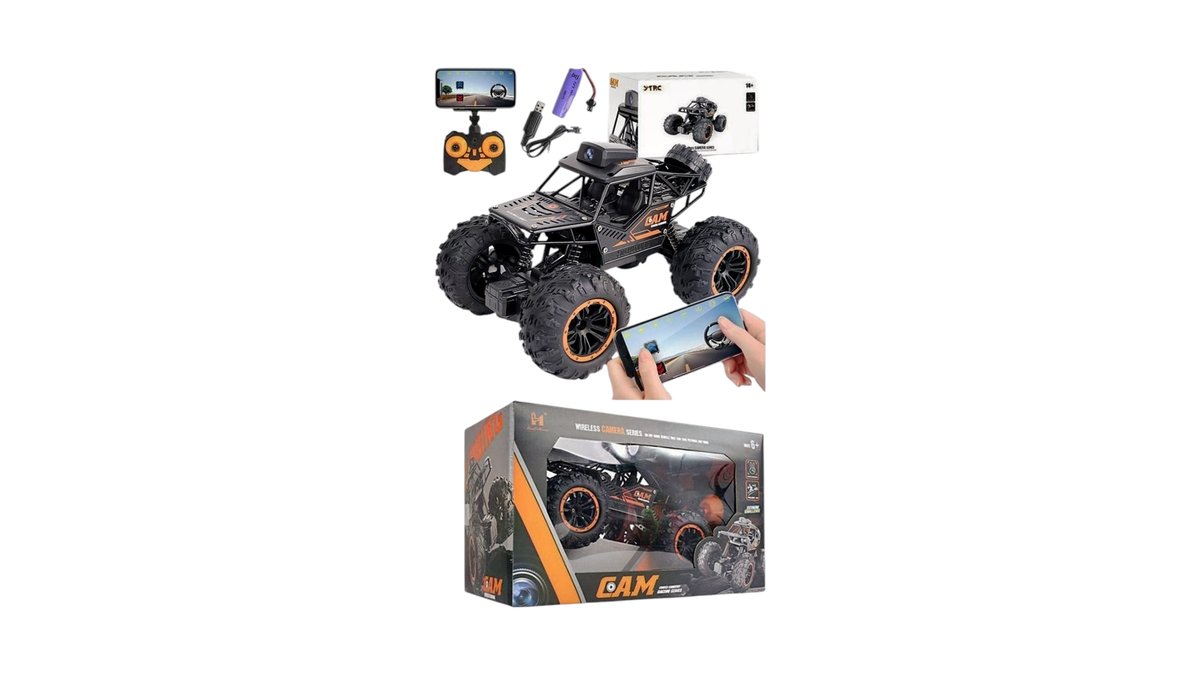 Remote controled racing vehicle witb wireless camera