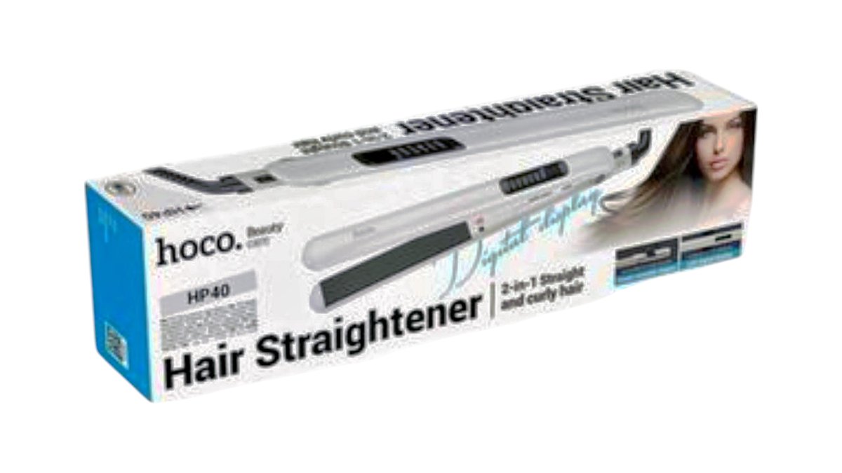 Hair straightener 2 in 1 straight and curly hair
