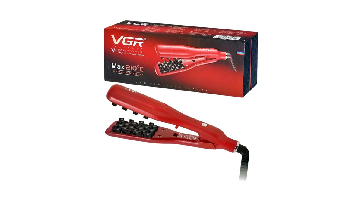 Professional hair volumizing iron VGR