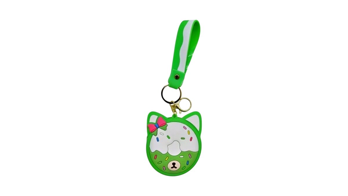 Donut coins wallet and brelock Green