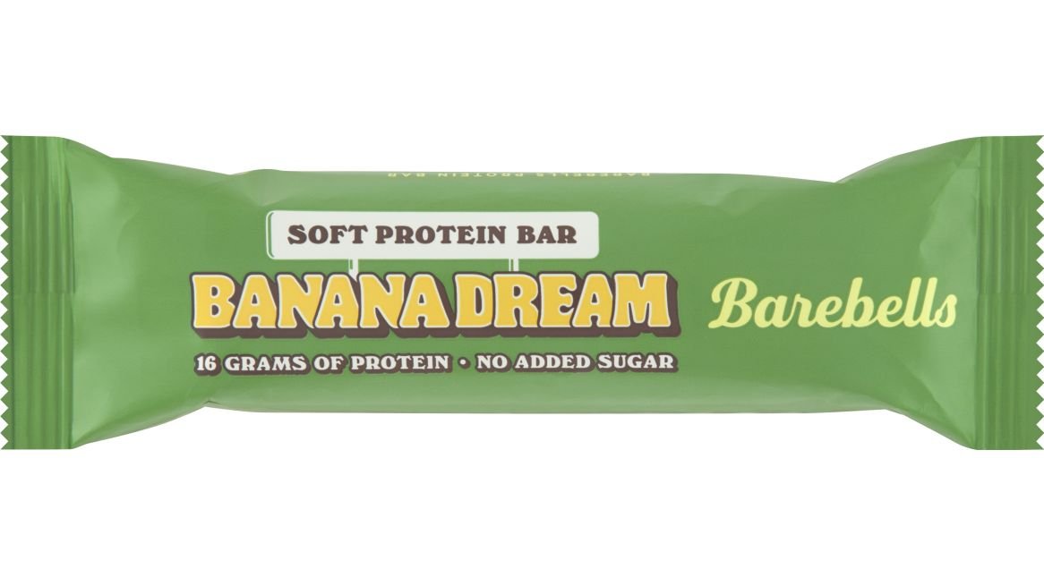 Proteinbar m. banan, karamel & chokolade, Barebells