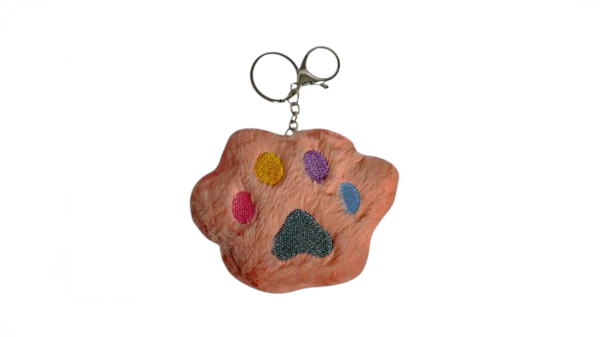 Dog paw soft brelock