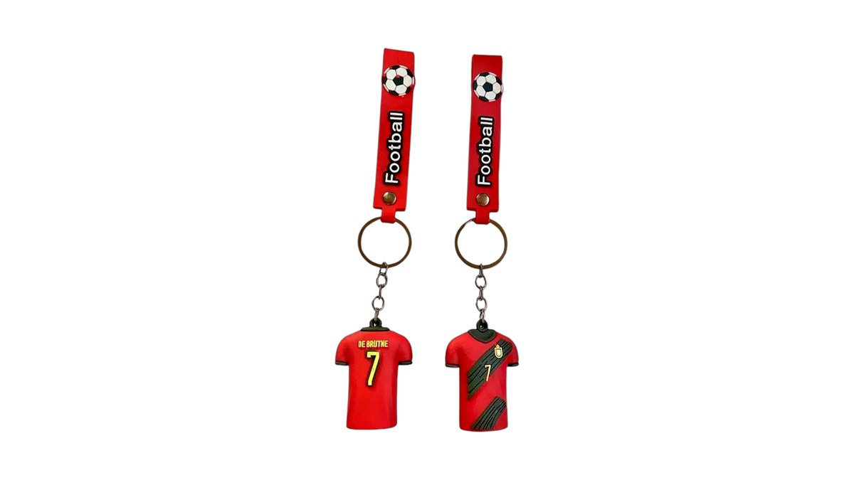 Football keyring De bruyne