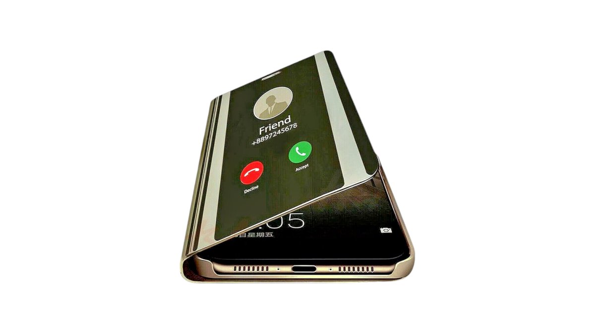 Black Mirror flip phone cover Samsung A01
