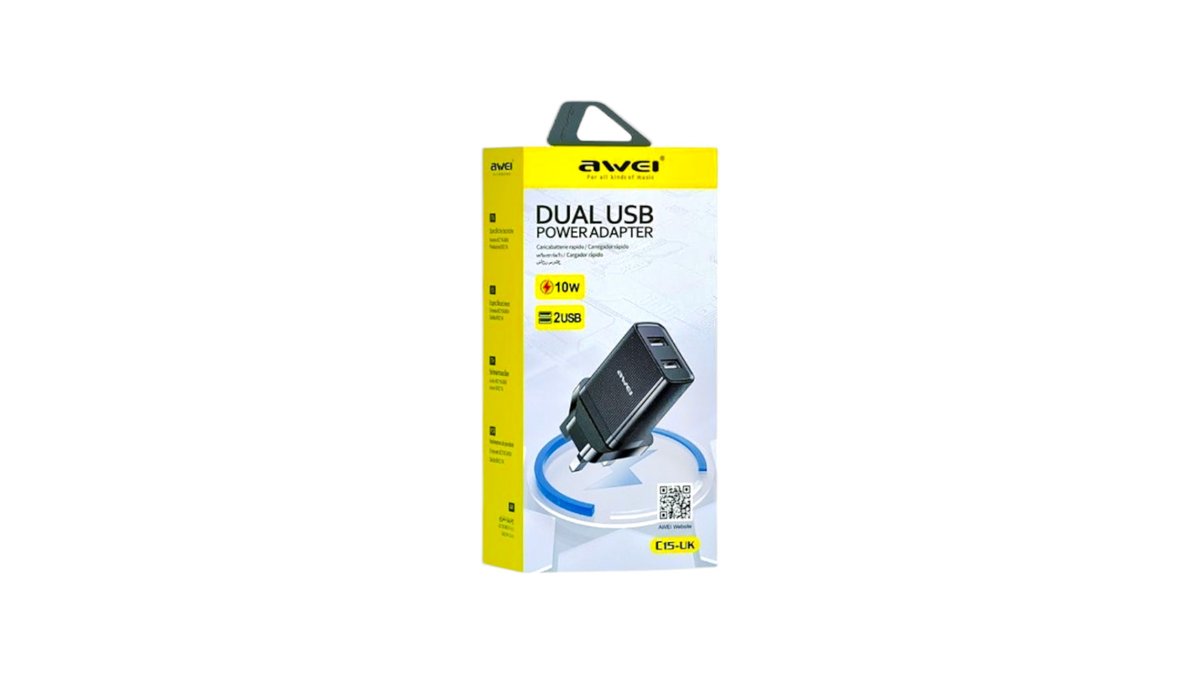 Uk plug 2 usb ports