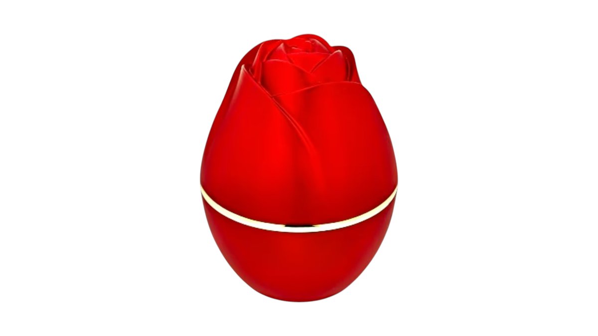 Red RoseShaped Ring Gift Box with LED light