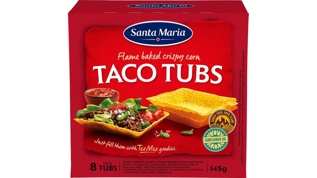 Santa Maria Taco Tubs 8 stk, 145 g
