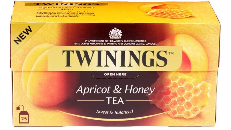 Twinings Te Aprikos & Honning, 25 stk