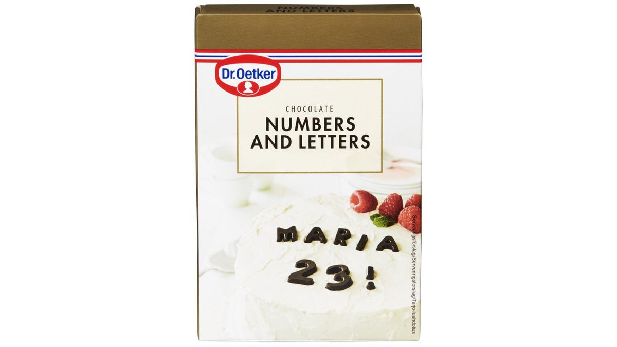 Dr. Oetker Tall & Bogstaver, 60 g