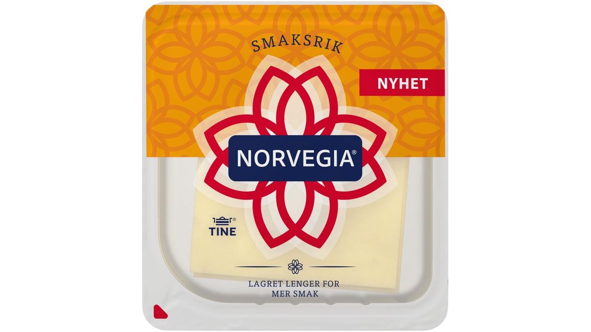 Tine Norvegia Ost Smaksrik Skivet, 250 g