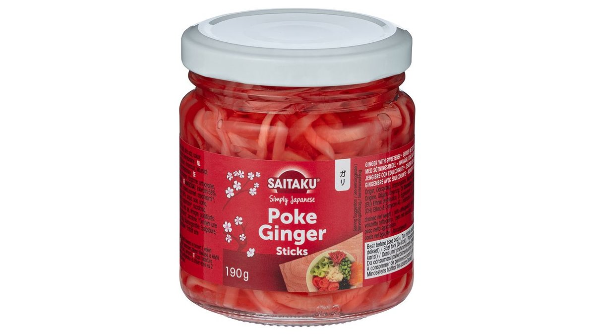 Saitaku Poke Ingefær Sticks, 190 g