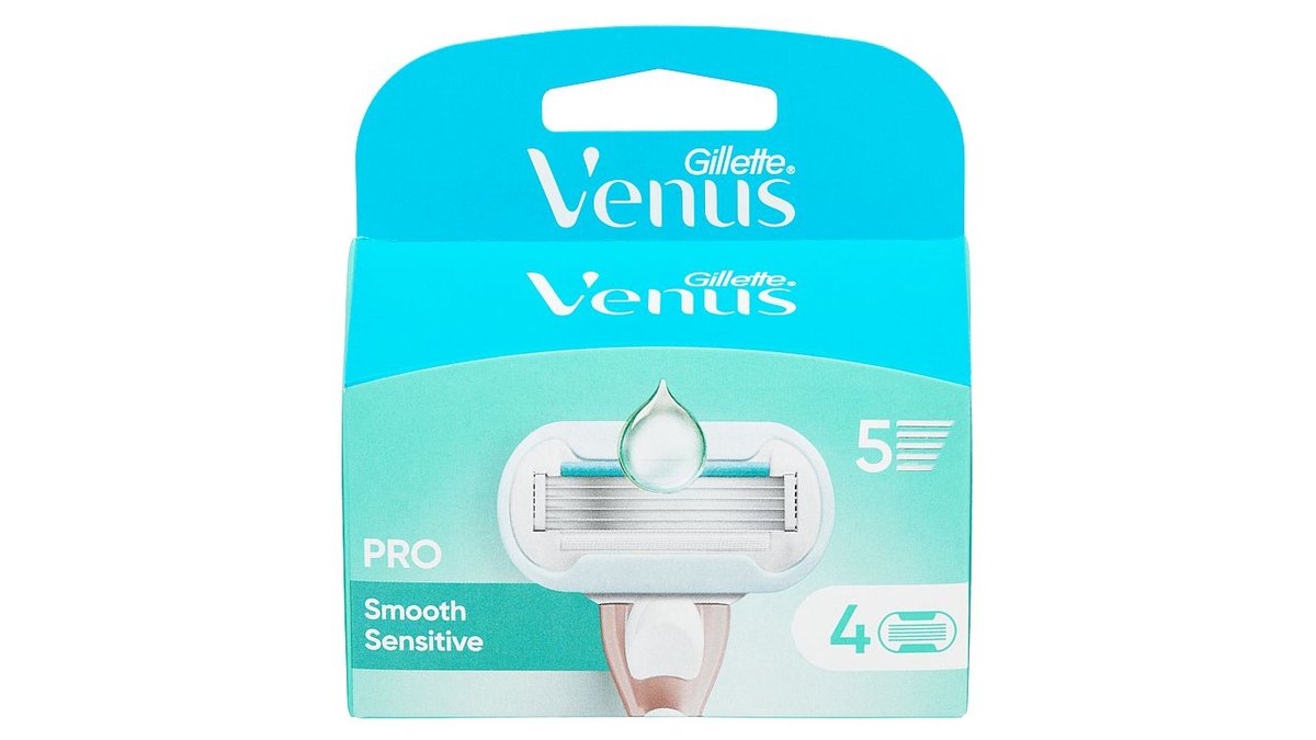 Venus Barberblad Pro Smooth Sensitive, 4 stk