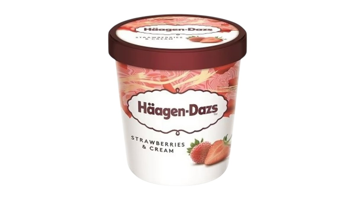 Häagen-Dazs Mrazený smotanový krém jahodový, 460 ml
