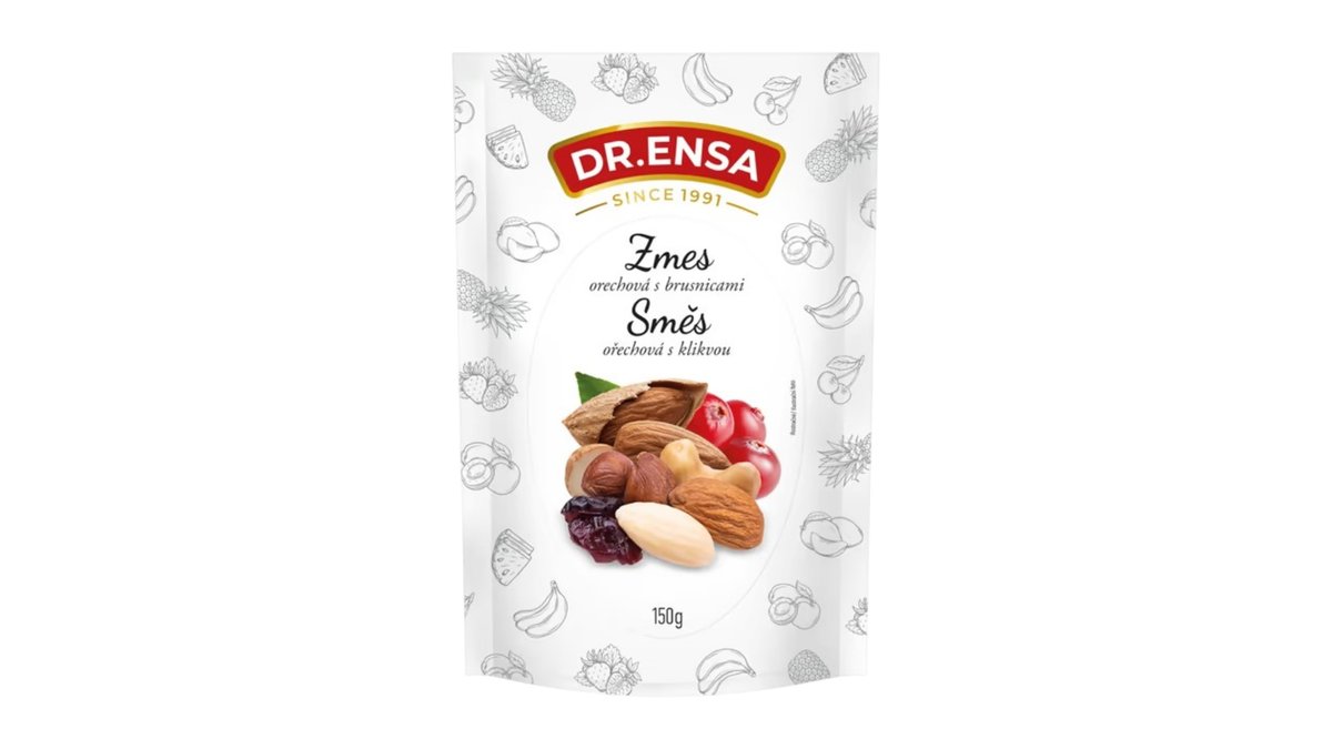 Dr.Ensa Zmes orechová s brusnicami, 150 g