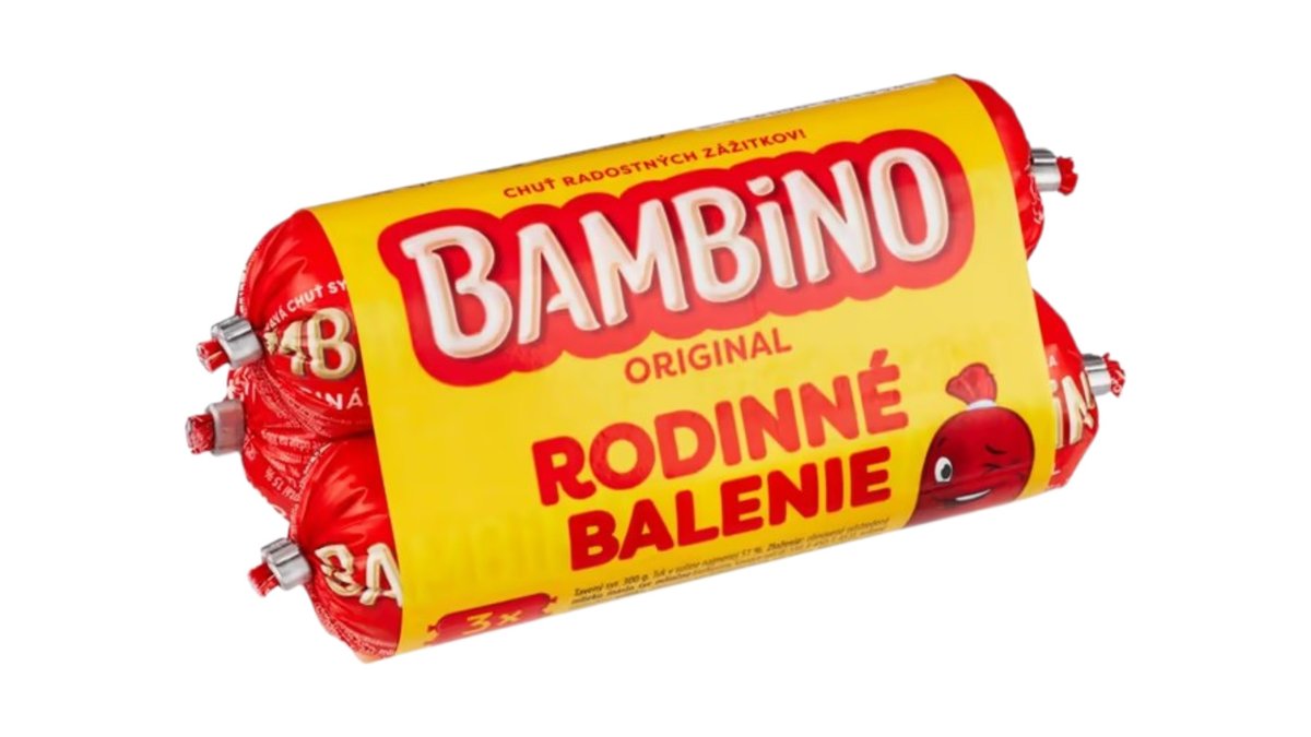 Bambino Original tavený syr, rodinné balenie, 3 x 100 g