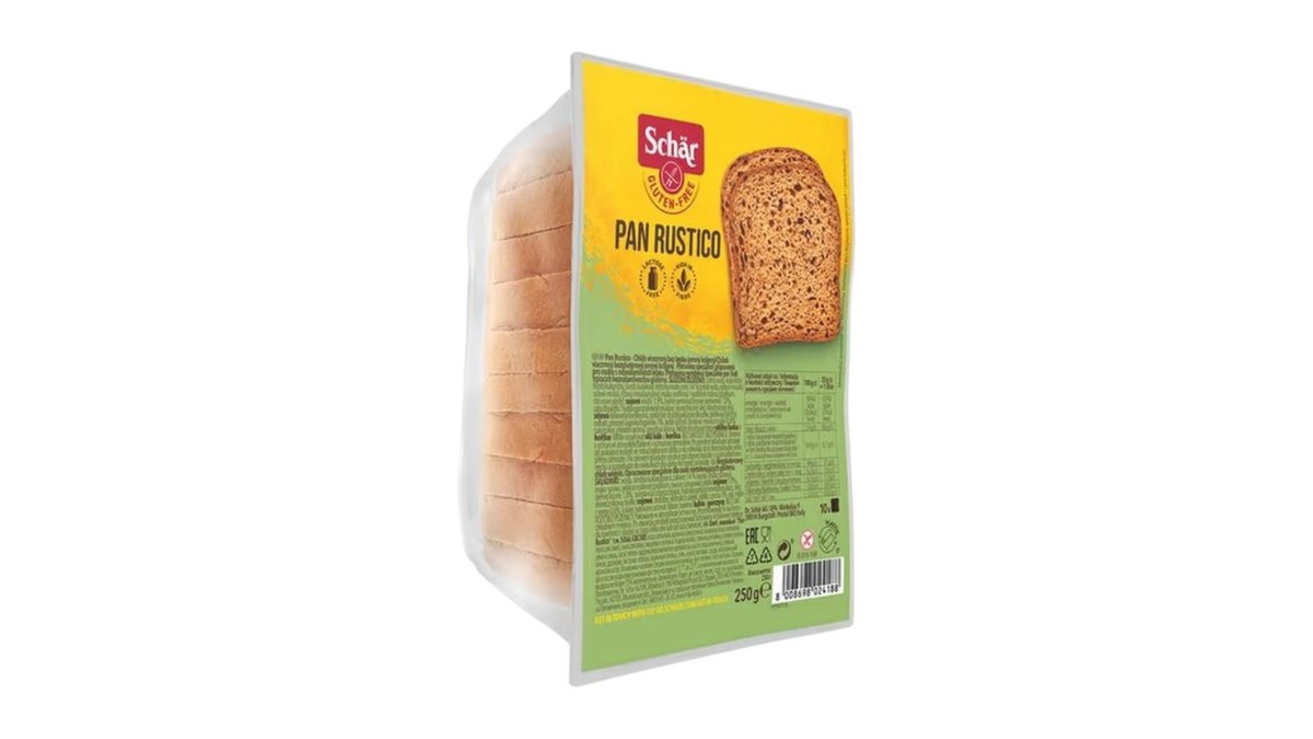 Schär Pan rustico, viaczrnný chlieb plátky, 250 g