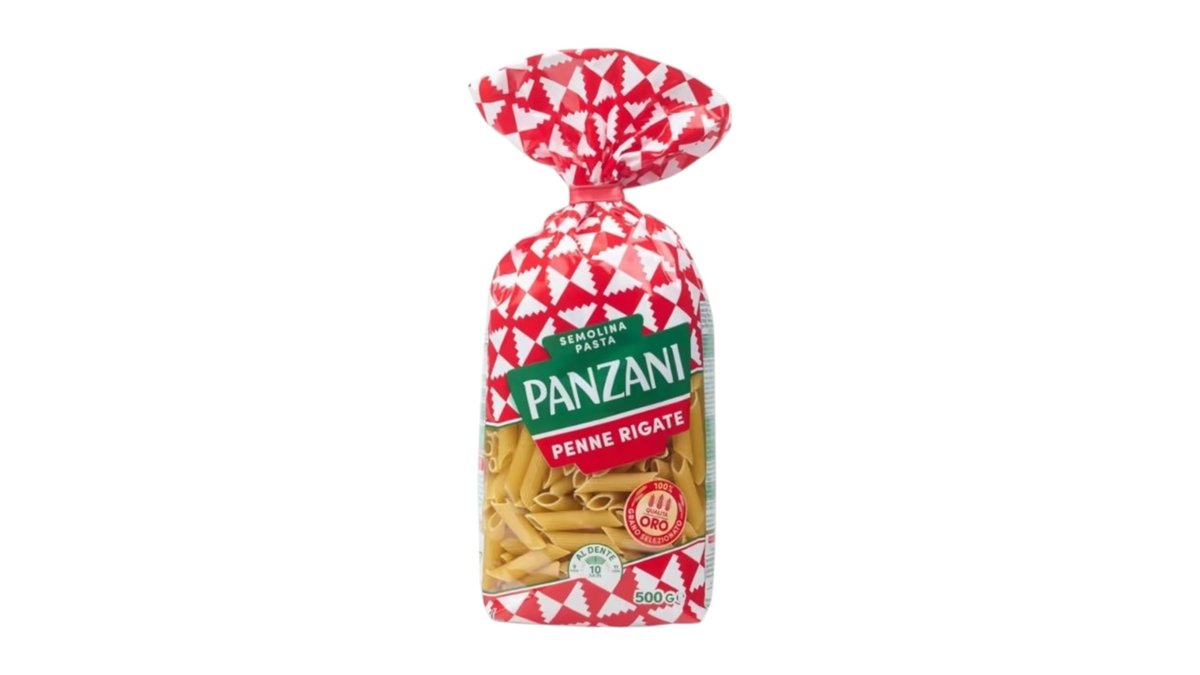 Panzani Penne Rigate, semolinové sušené, 500 g