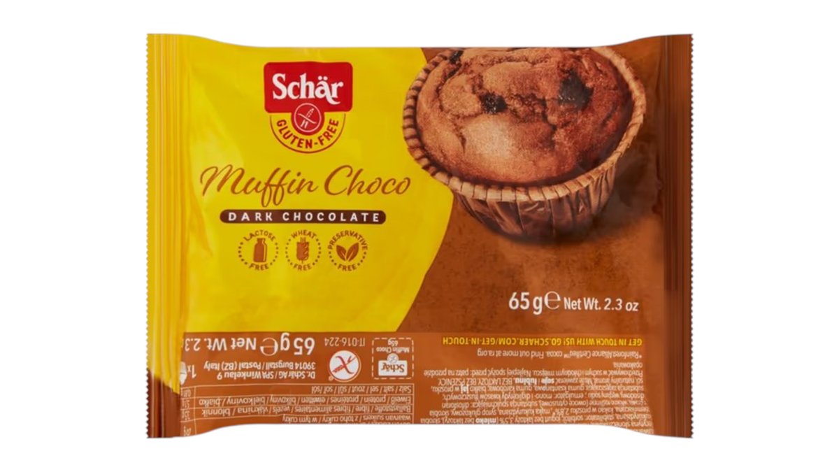 Schär Muffins choco, čokoládové muffiny, 65 g