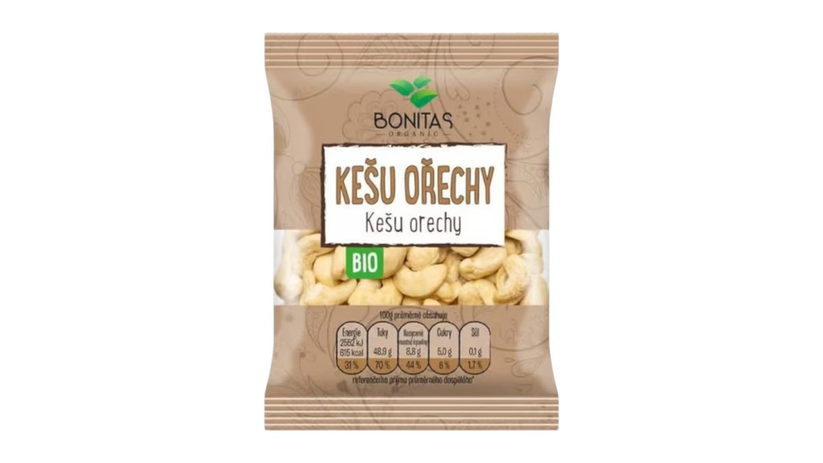 Bonitas Bio Kešu orechy, 100 g