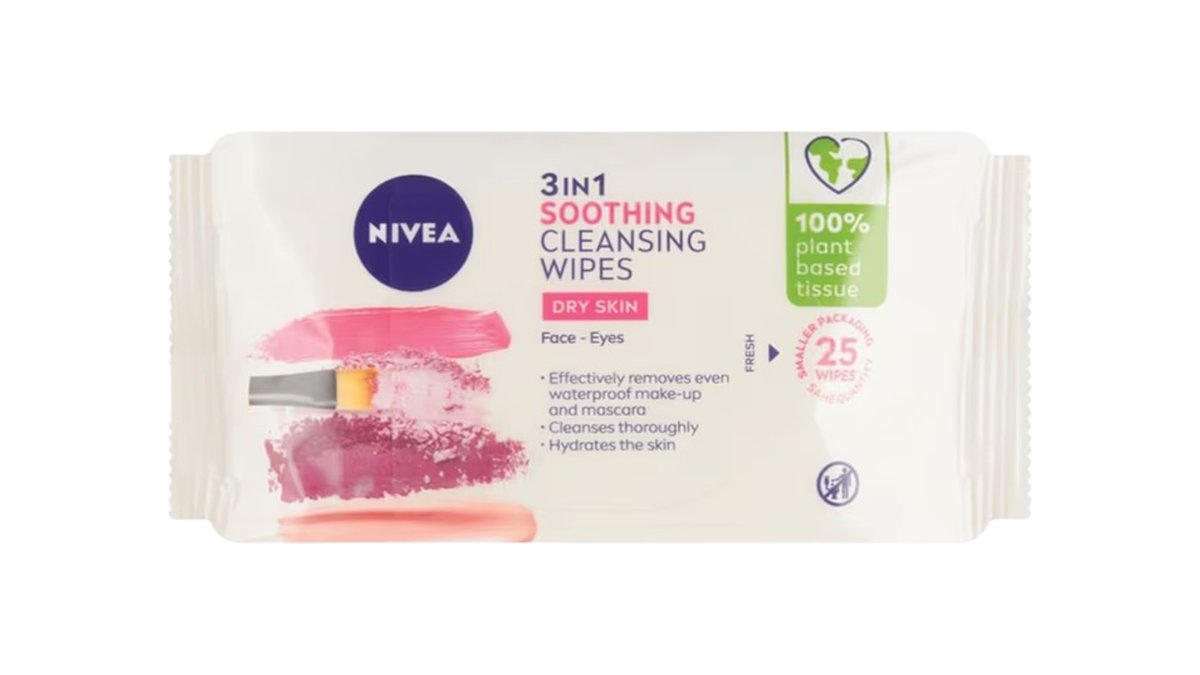 Nivea Cleansing Wipes Odličovacie obrúsky, 25 ks