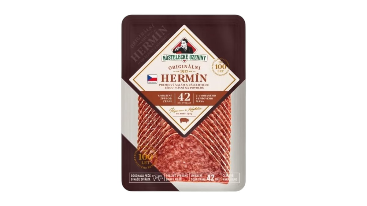 Kostelecké uzeniny Hermín krájaný, 100 g