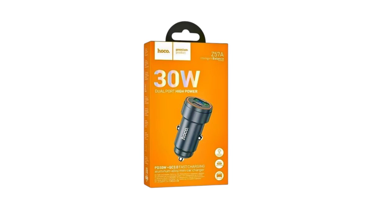 Car dual port high power 30w fast charge