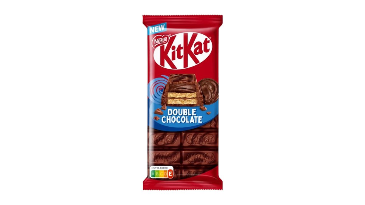 KitKat tabuľka Double chocolate s mliečnou a horkou čokoládou, s oblátkou a kakaovou náplňou, 99 g