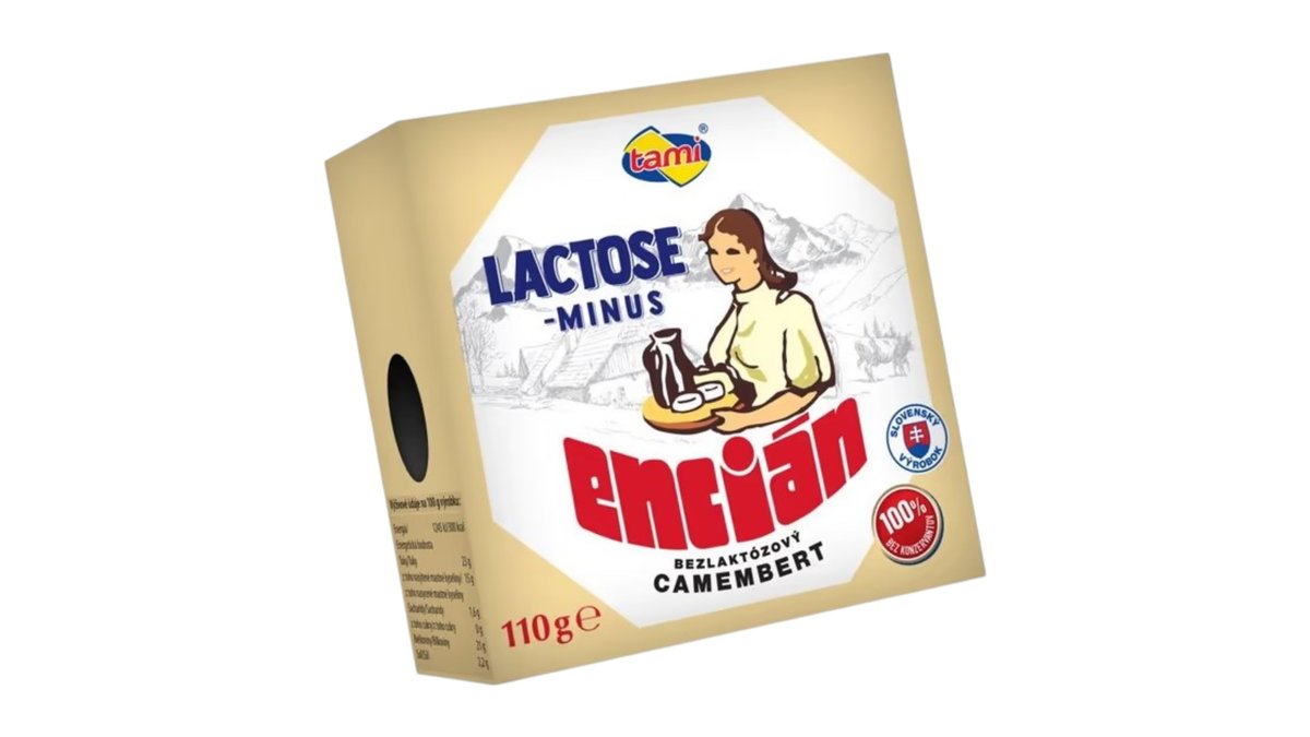 Tami Lactose minus Encián camembert, bezlaktózový, 110 g