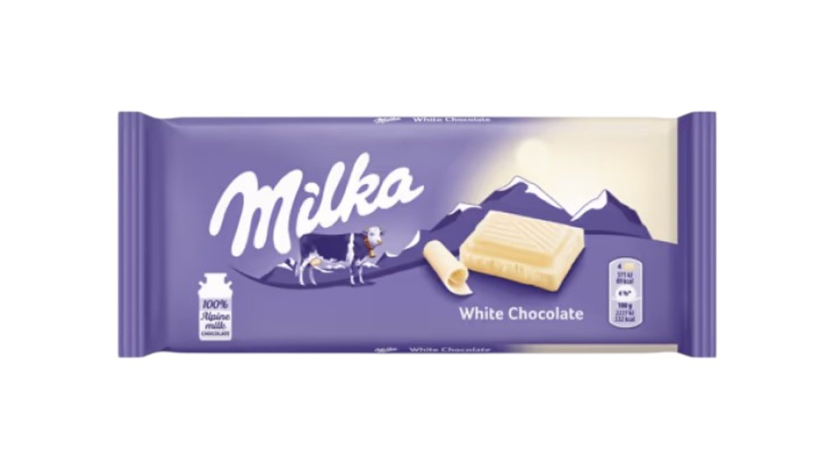 Milka biela, 90 g