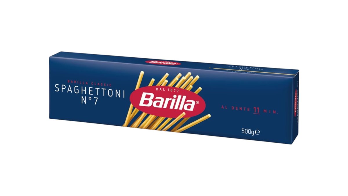Barilla Spaghettoni n°7, semolínové cestoviny, 500 g