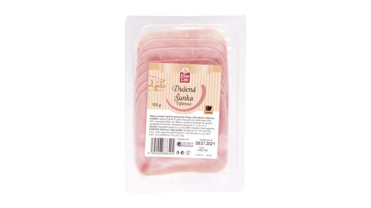 Fine Life Dusená šunka výberová, 100 g