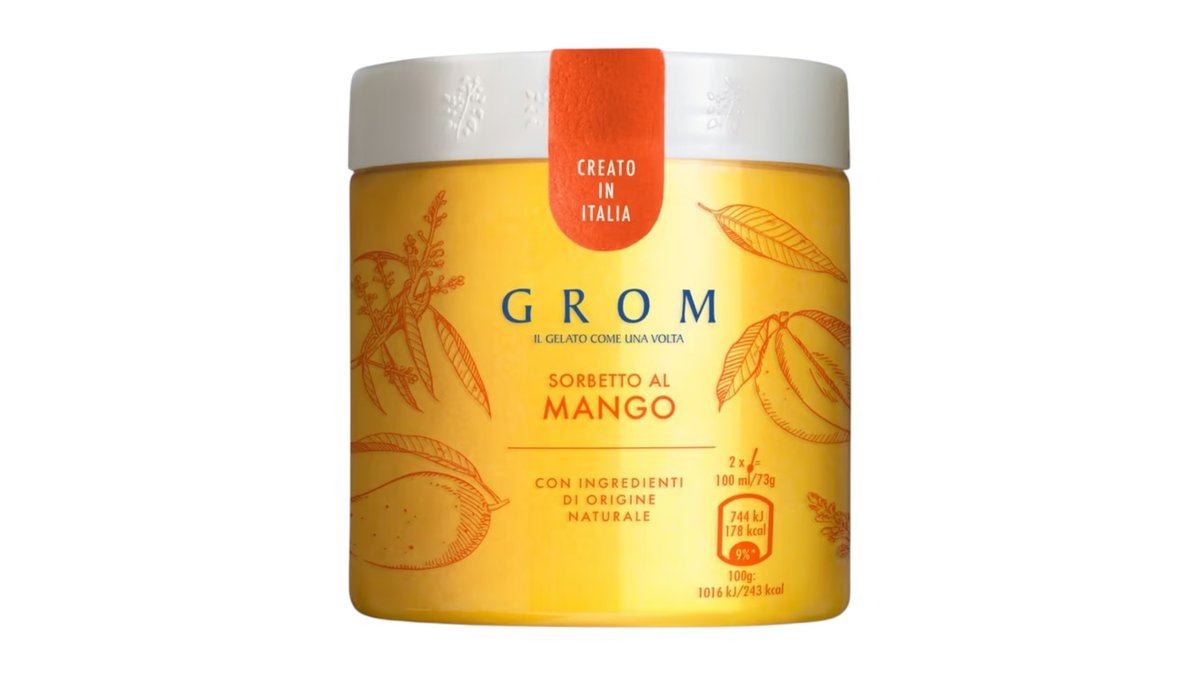 Grom Sorbet mangový, 460 ml