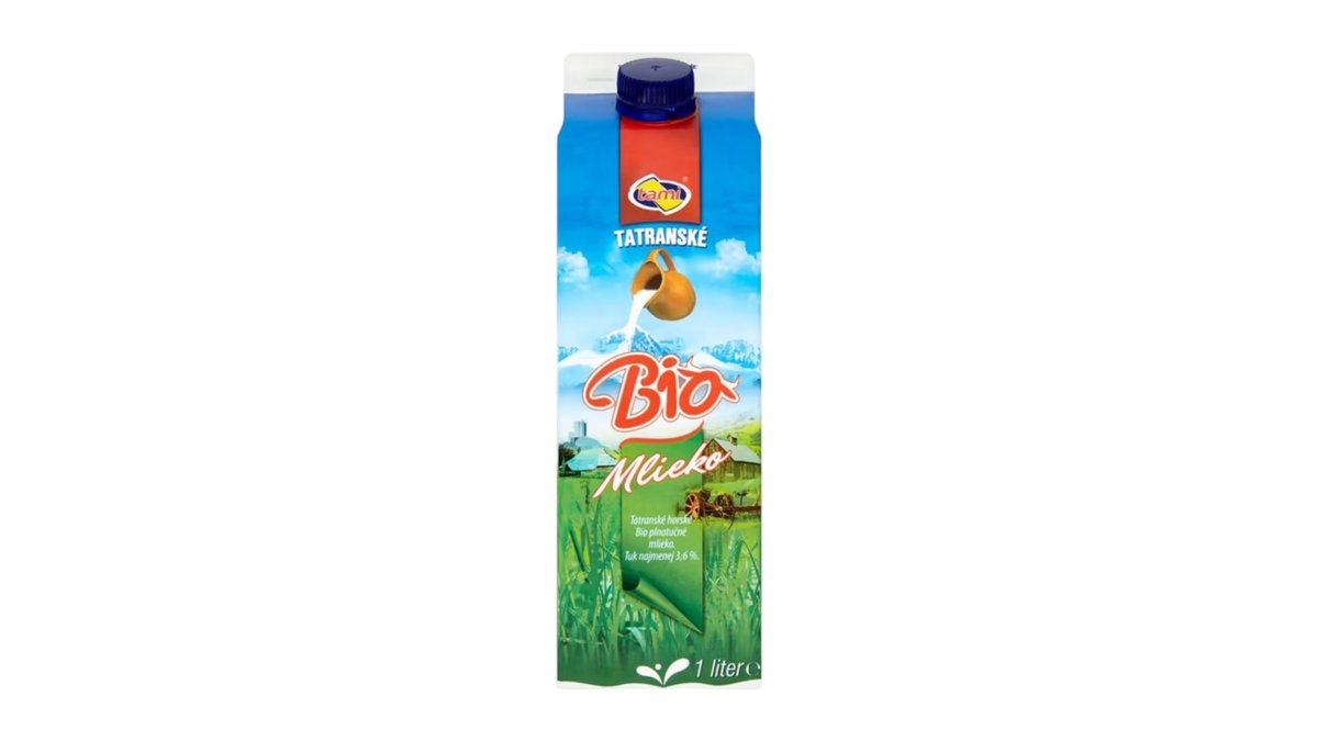 Tami Bio Tatranské horské mlieko čerstvé plnotučné , 1 l