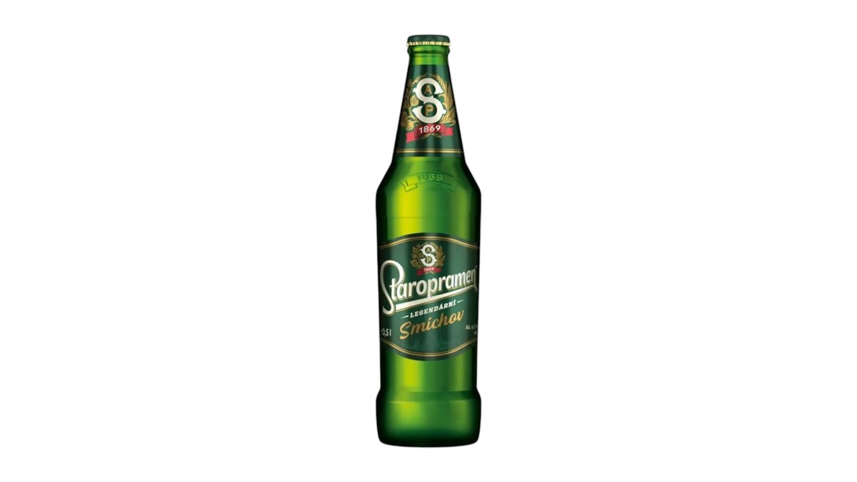 Staropramen Smíchov Pivo výčapné svetlé 10°, sklo, 0,5 l