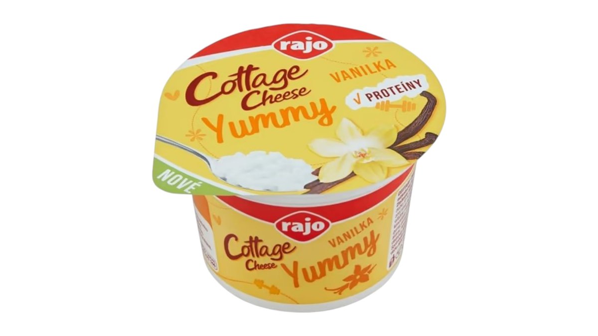 ** Rajo Cottage cheese Yummy, vanilka, 180 g