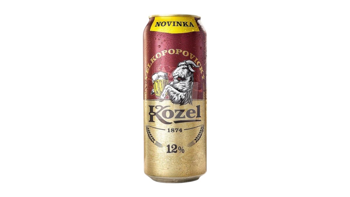 Kozel 12°, ležiak, 0,5 l