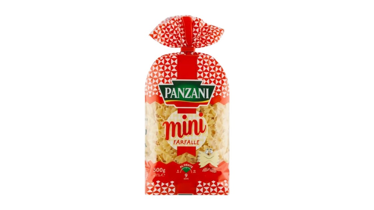 Panzani Mini Farfalle cestoviny semolinové sušené, 500 g