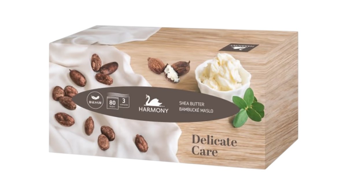 Harmony Kozmetické utierky Delicate care box, 80 ks