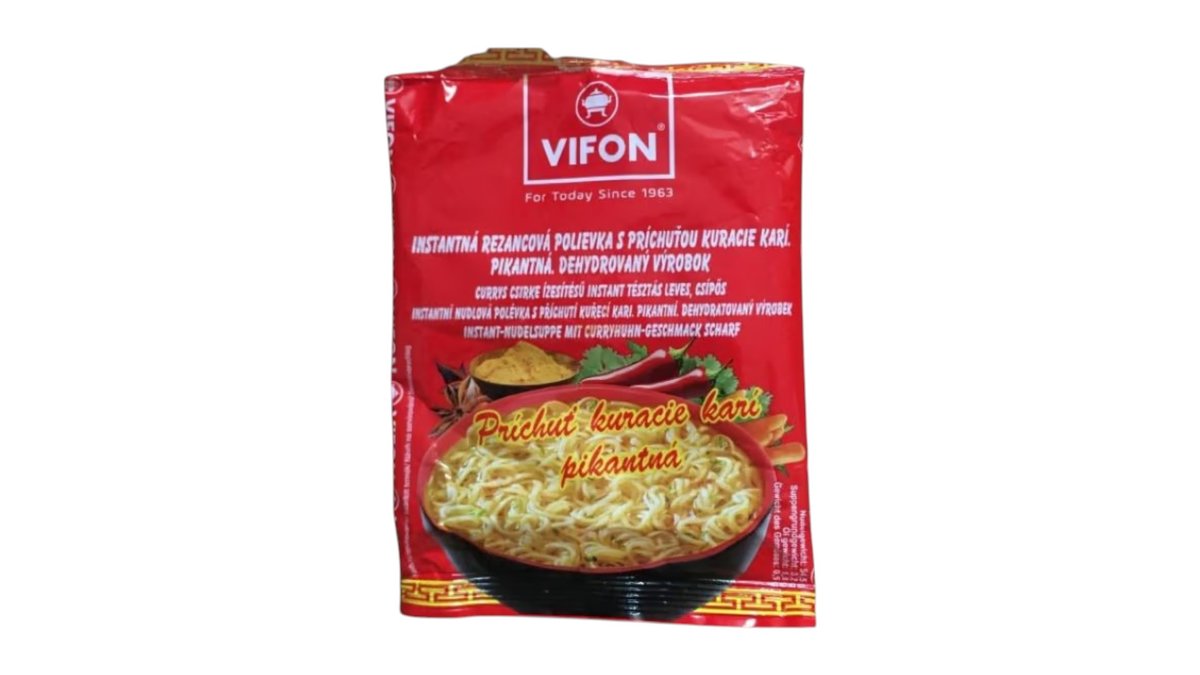 Vifon Pikantná kuracia kari instantná rezancová polievka, 60 g