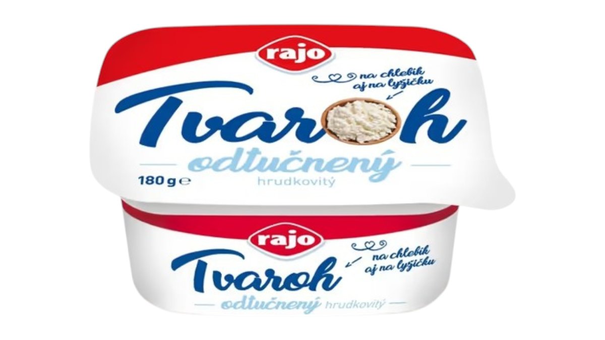 Rajo Tvaroh odtučnený hrudkovitý, 180 g