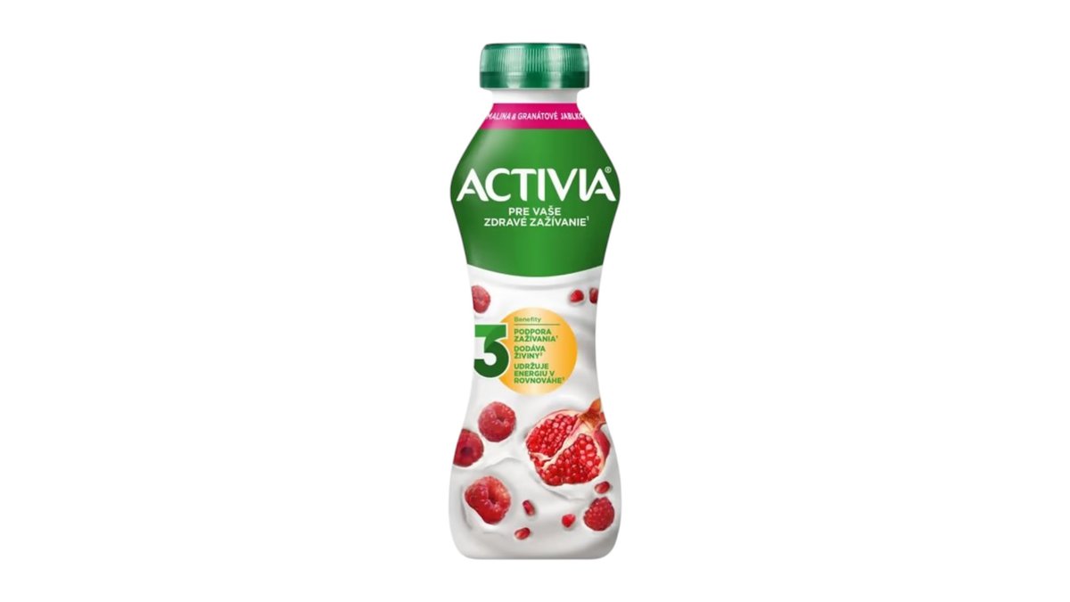 Activia Malina a granátové jablko nápoj, 280 g