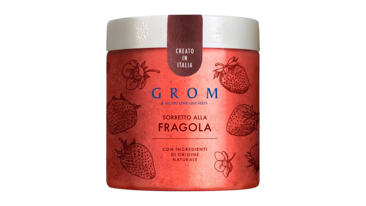 Grom Sorbet jahodový, 460 ml