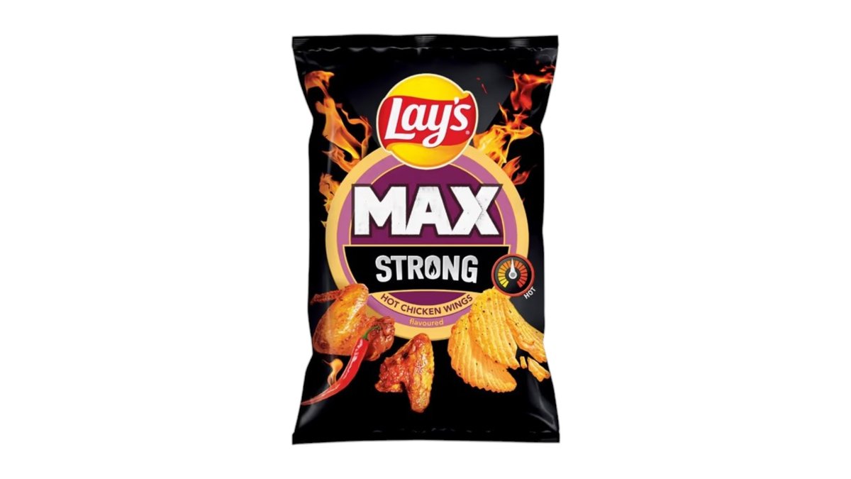Lay's Max Strong chipsy Hot chicken wings, 55 g