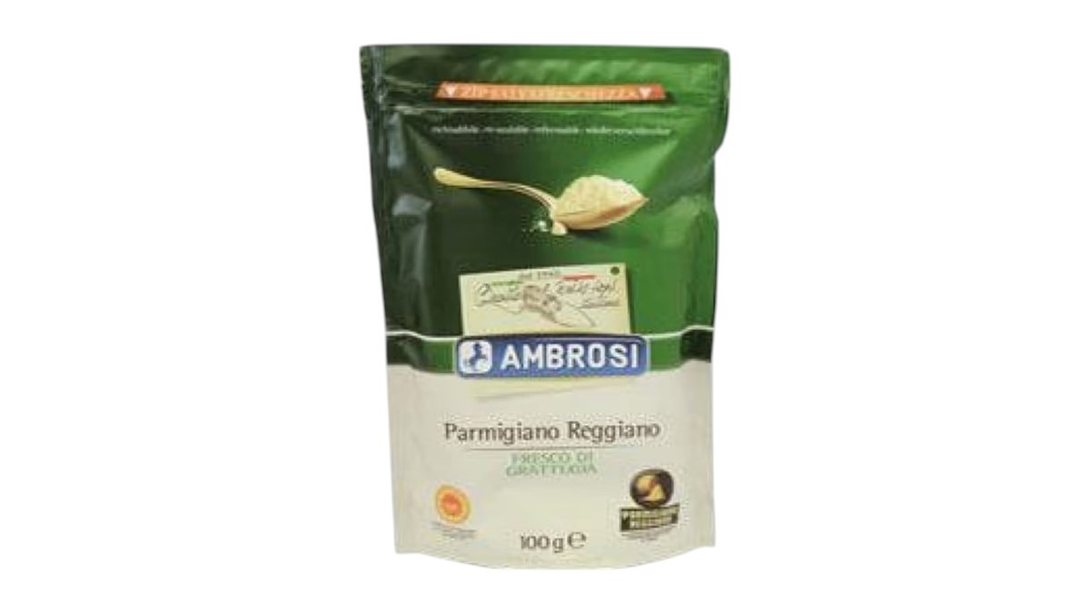 Ambrosi Parmigiano Reggiano parmezán, strúhaný syr, 100 g