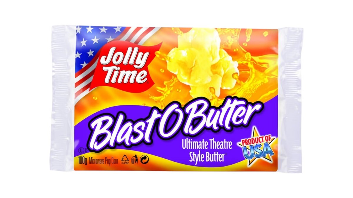 Jolly Time Popcorn s maslovou príchuťou, 100 g