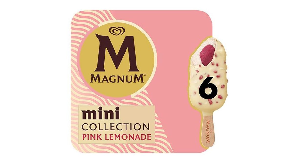 Magnum Mini Pink Lemonade Jäätelö Monipakkaus 330ml/318g 6 kpl