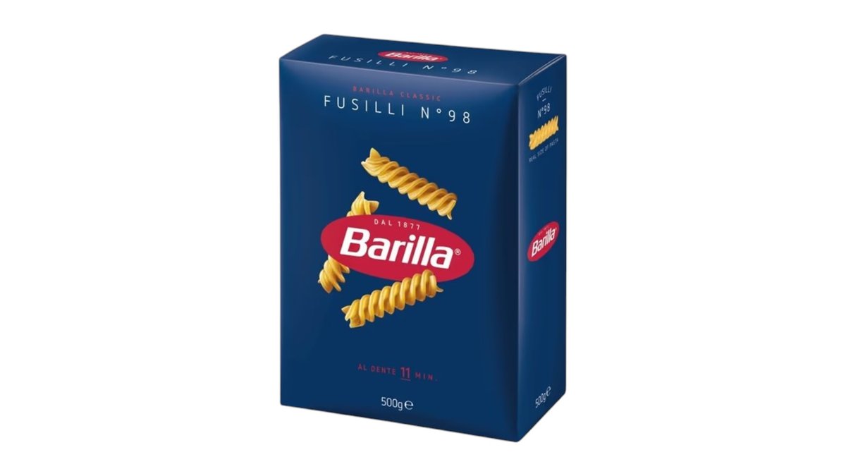 Barilla Fusilli, semolinové cestoviny, 500 g